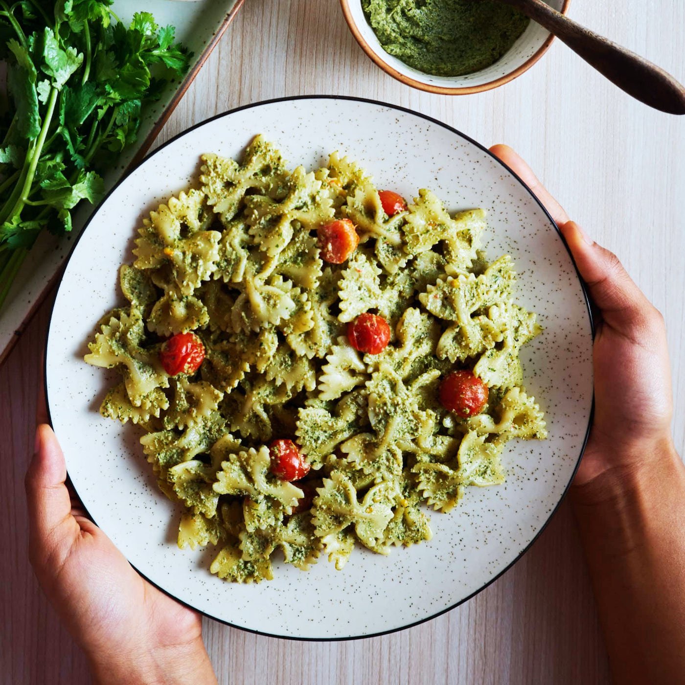 Cilantro Pesto Pasta SUPER COMFORTING 15 Minutes Pasta