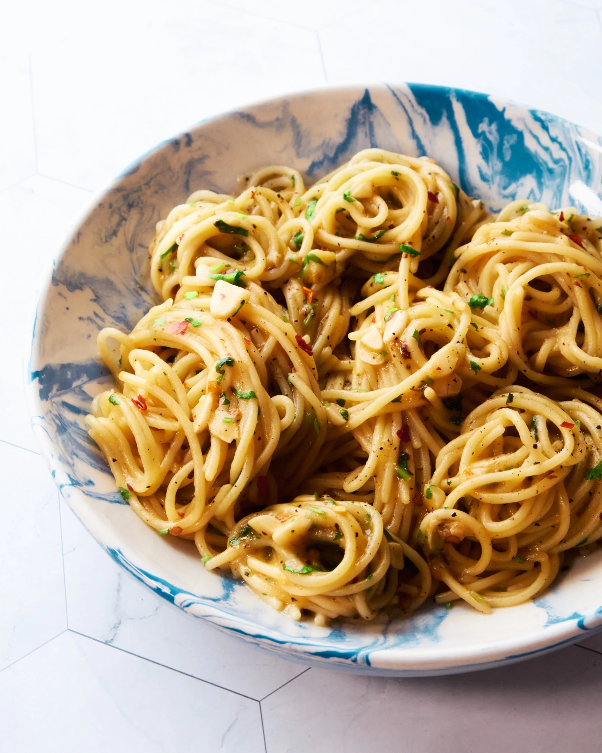 One Pot Spaghetti Aglio e Olio