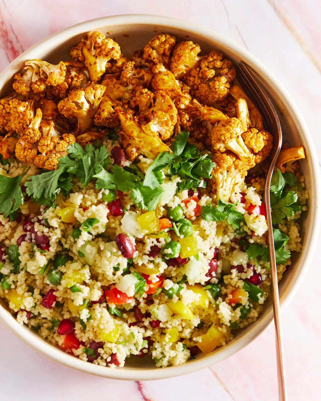 Vegan Couscous Salad SUPER Easy & Nutritious Salad For 2