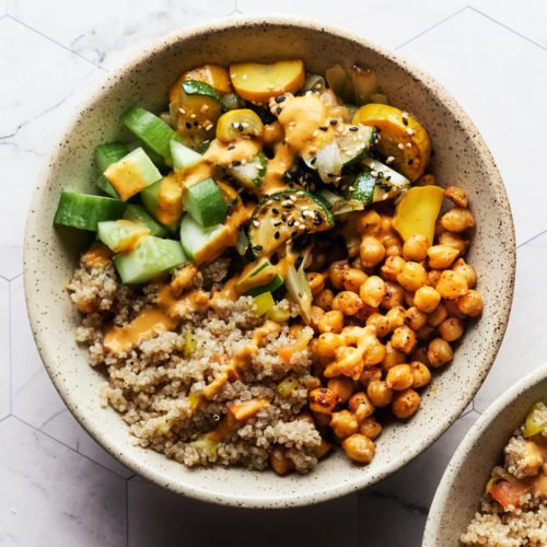 Quinoa Chickpea Buddha Bowl | INCREDIBLE Vegan Bowl For 2