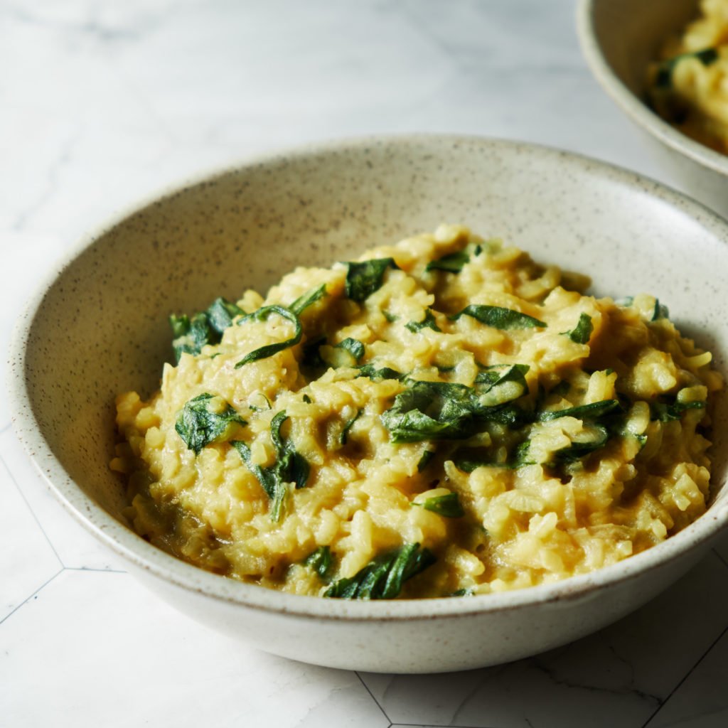 Lemon Spinach Risotto | SUPER CHEESY Lunch In 40 Min.