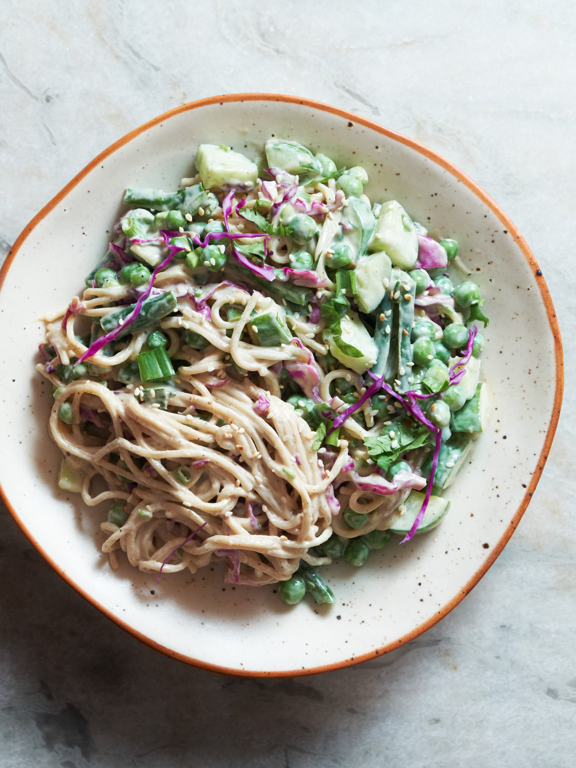 Cold Tahini Noodle Salad