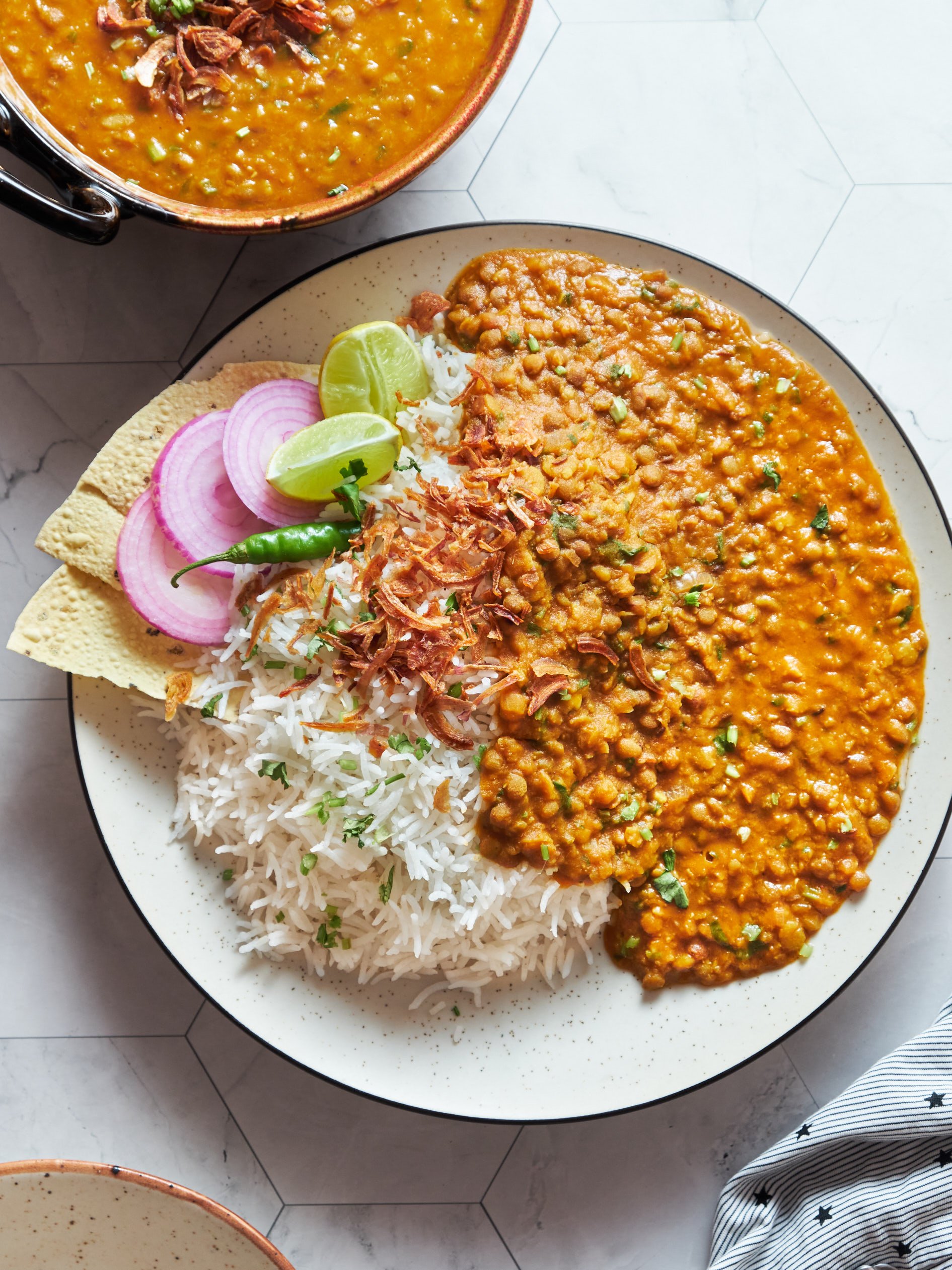 Vegan Dal Chawal Recipe