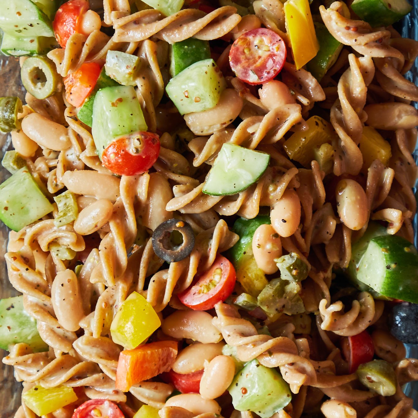 Rainbow Pasta Salad | SUPER EASY, 12 Min. Vegan Pasta