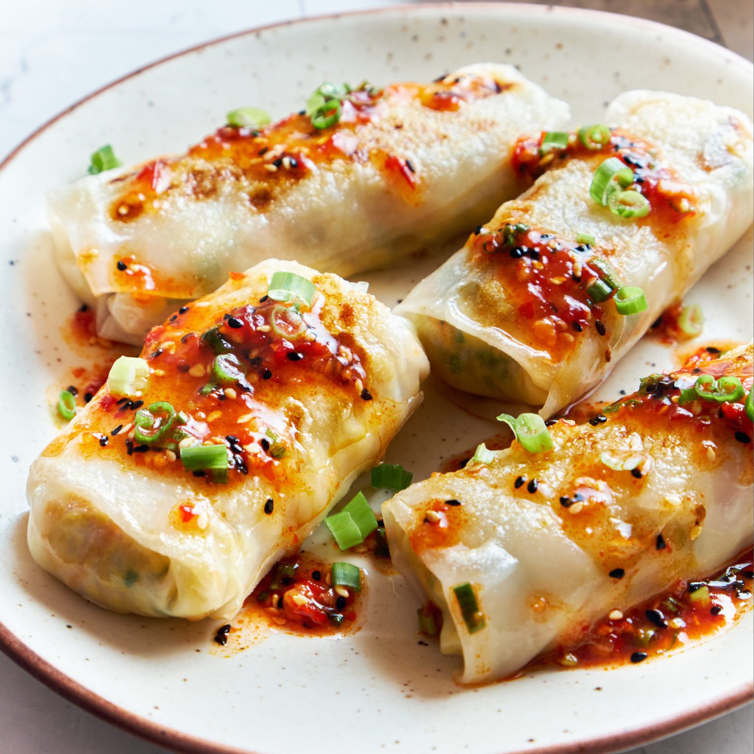 Vegan Rice Paper Tofu Dumplings Recipe CRAZY YUM! 25 Min