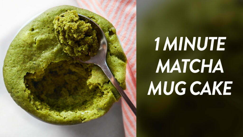 Matcha Mug Cake (Gluten-Free + Naturally Sweetened) - The Roasted Root
