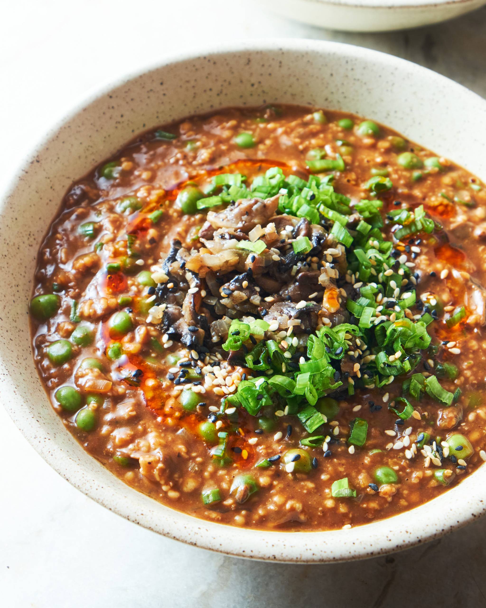 Miso Mushroom Oat Porridge