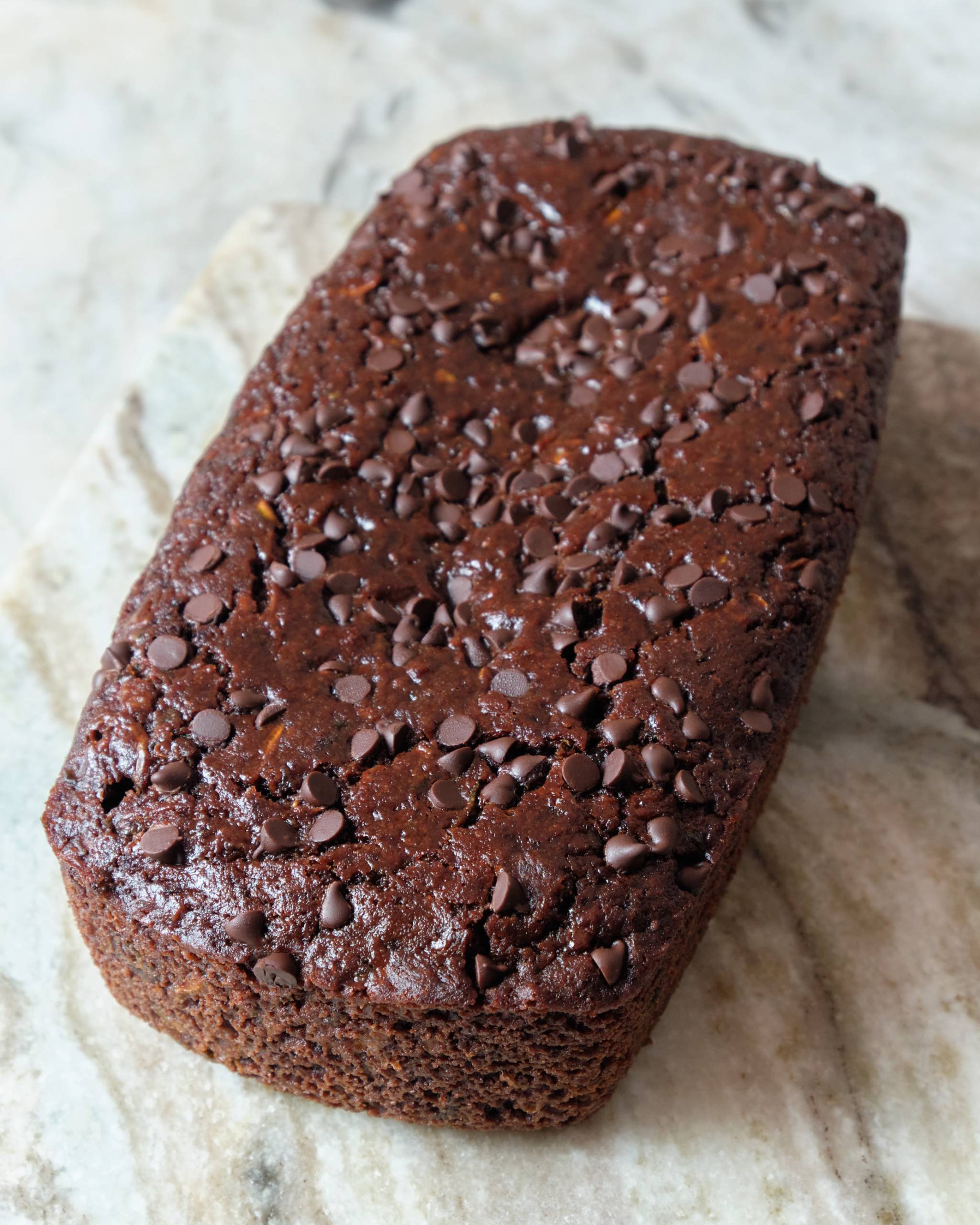 Vegan Zucchini Chocolate Loaf Cake Recipe