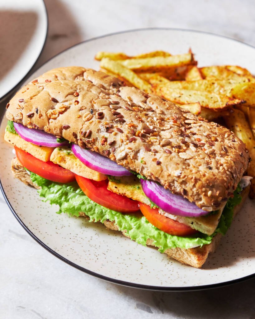 Tofu Green Chutney Sandwich CRAZY GOOD 15 Min. Recipe