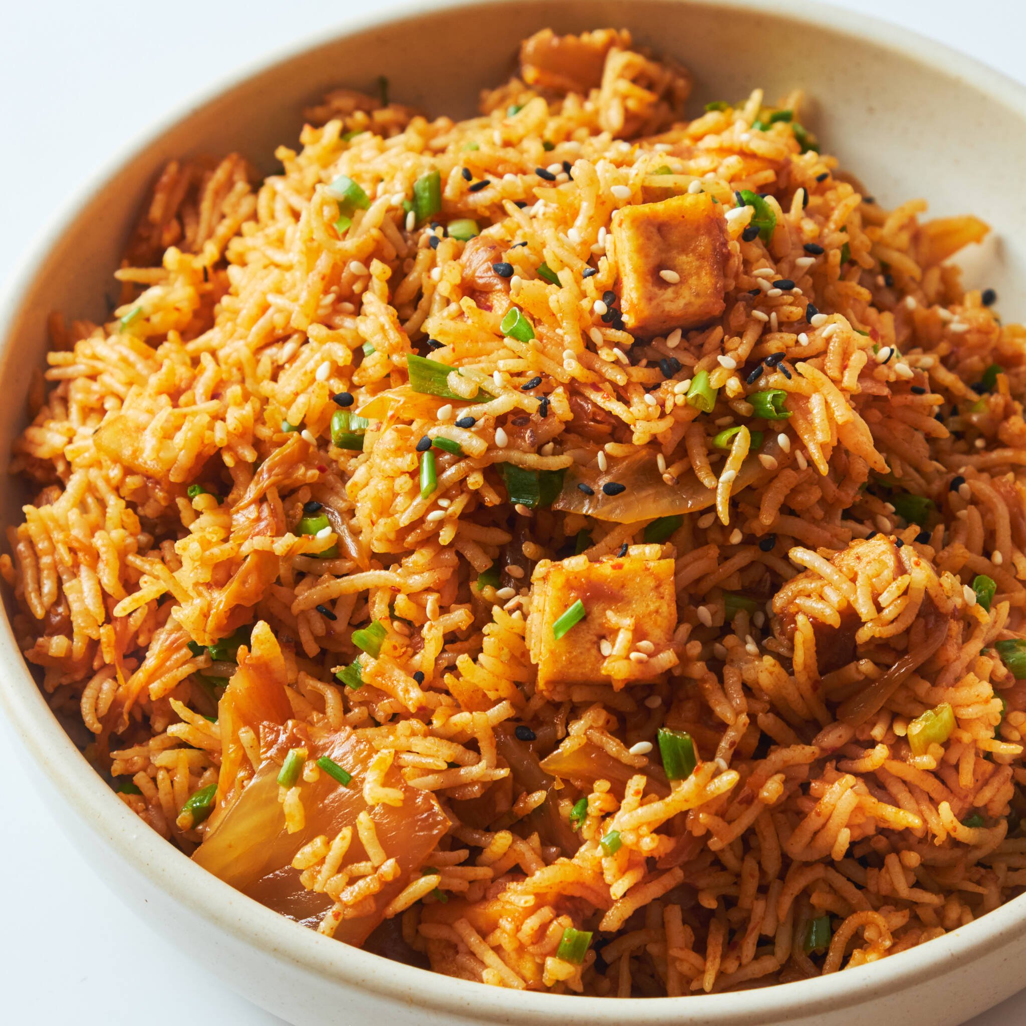 Kimchi Fried Rice | Easy Spicy 20 Min Korean Vegan Lunch