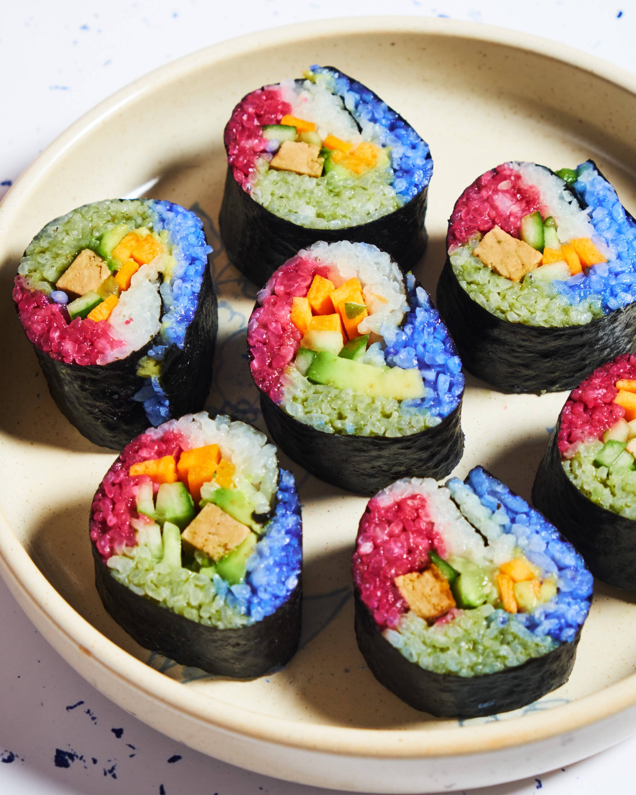 Rainbow Veggie Sushi Rolls