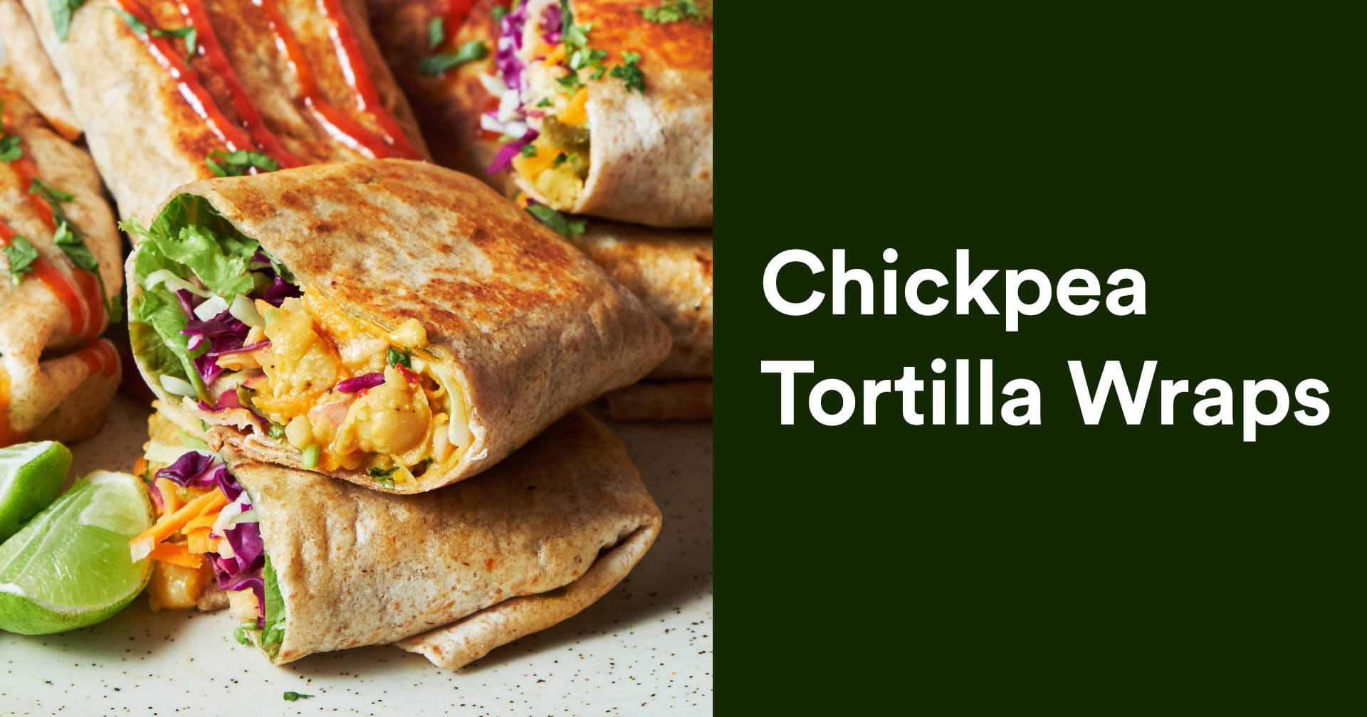 Chickpea Tortilla Wraps | Crispy, Filling Lunch Idea (Vegan)