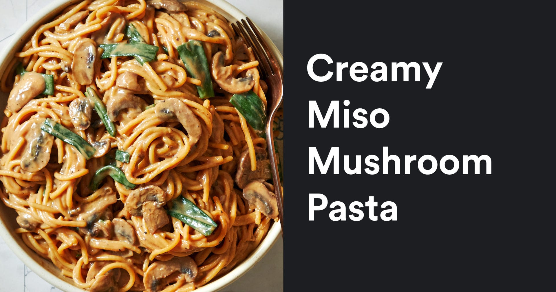 Creamy Miso Mushroom Pasta | Hearty, Umami Recipe