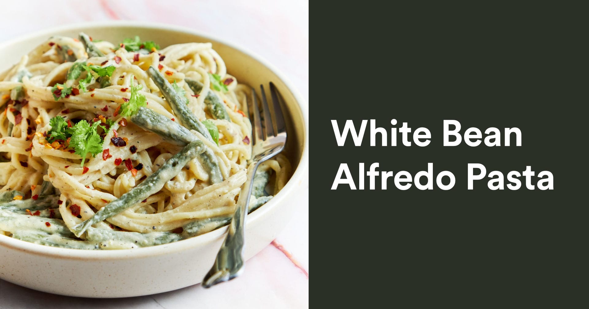 Vegan White Bean Alfredo Pasta | SUPER CREAMY, 20 Min.
