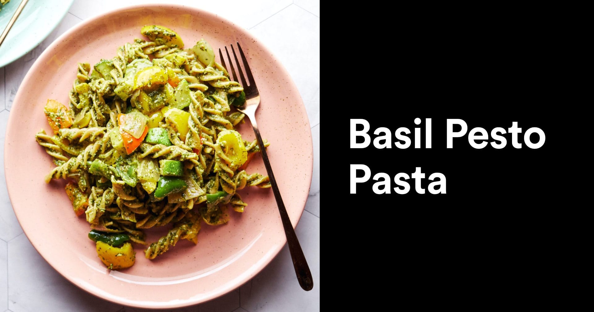 Basil Pesto Pasta | Simple yet delicious 8-Ingredient Pasta