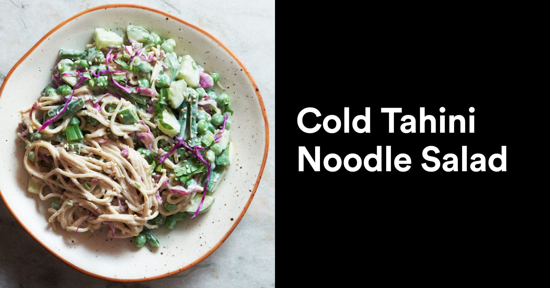 Cold Tahini Noodle Salad | Delicious Dinner In 20 Minutes!
