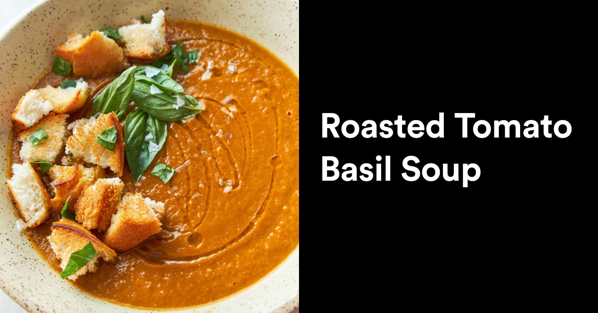 Roasted Tomato Basil Soup | Creamy, Tangy, 8-Ingredient Dish