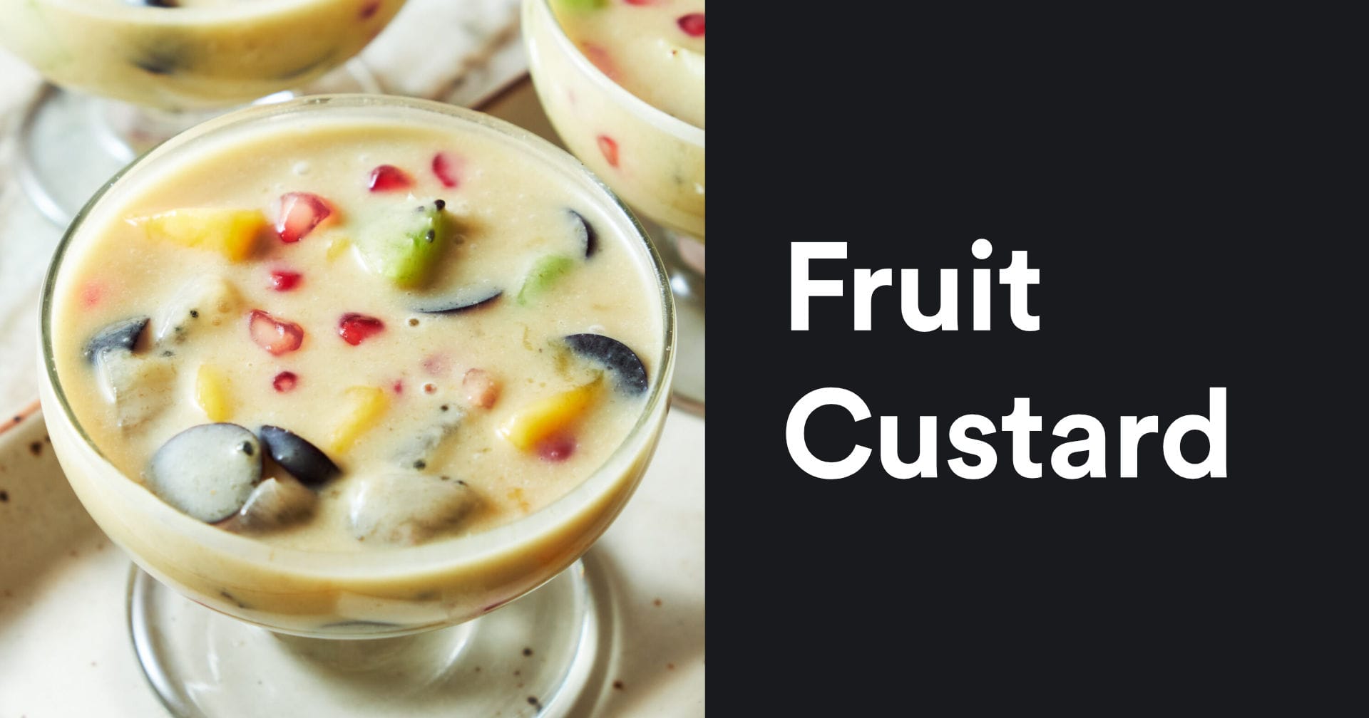 Vegan Fruit Custard | Super Rich & Creamy Dessert in 20 Min!