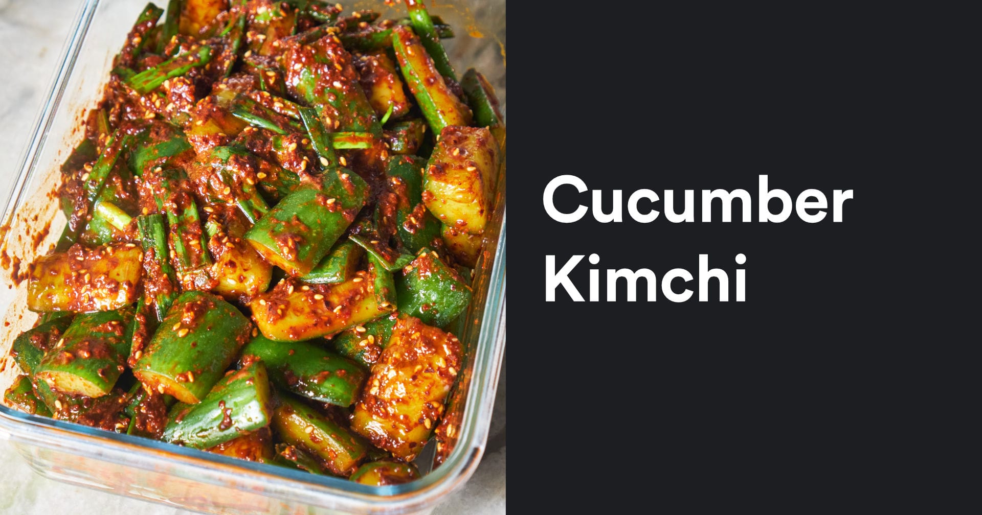 Cucumber Kimchi: Easy &amp; Delicious Korean Side Dish
