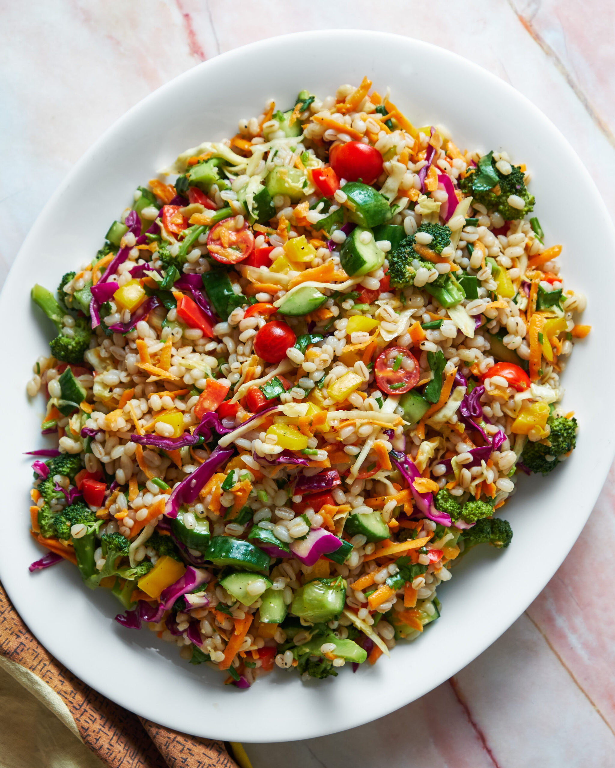 Asian Pearl Barley Salad Recipe Featured Image