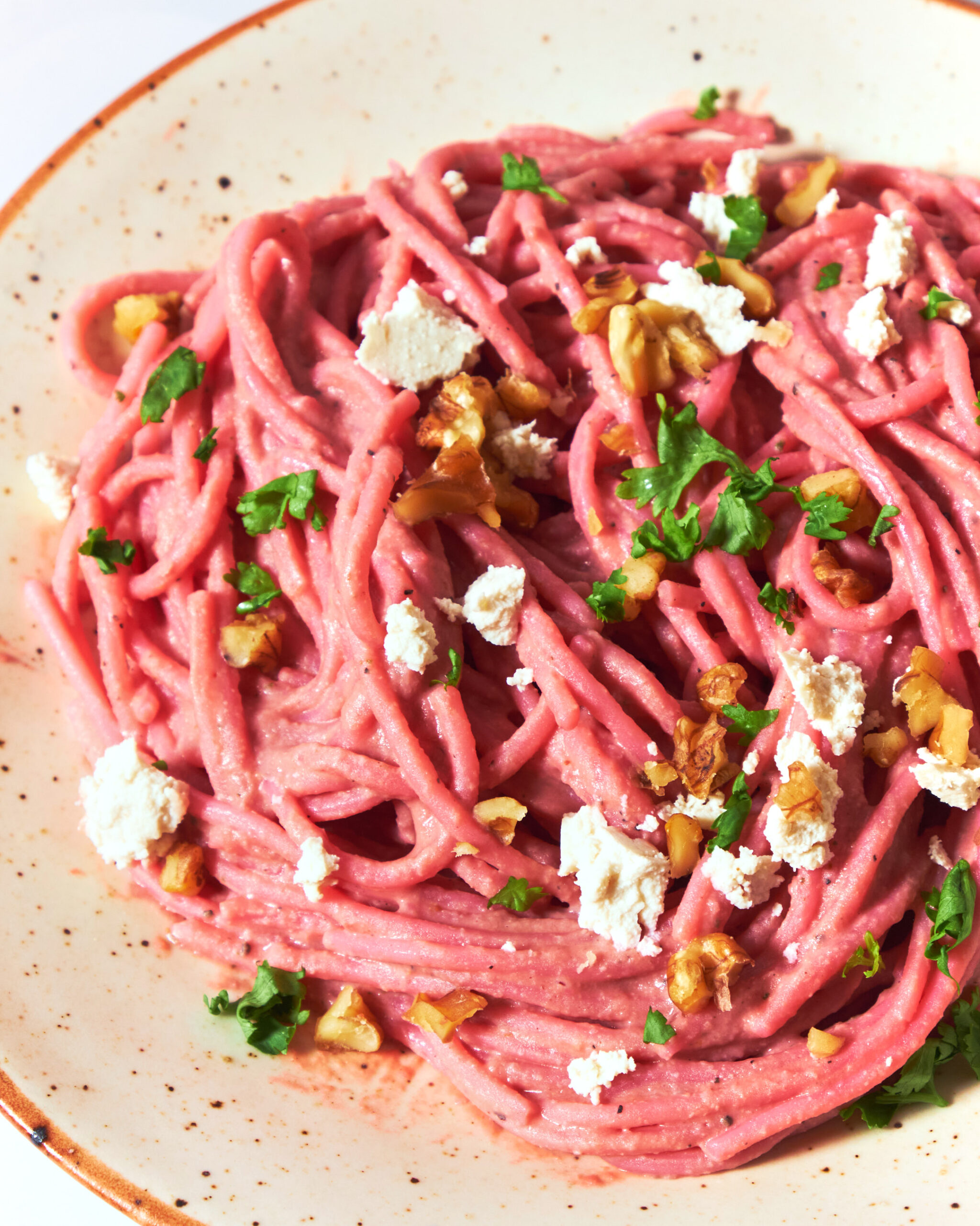 Beetroot Chickpea Pasta Recipe Featured Image