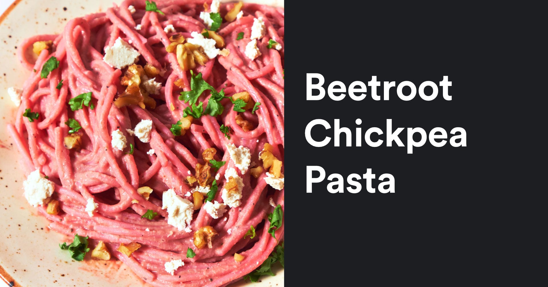 Beetroot Chickpea Pasta | Hearty, Filling, Protein-Rich Idea