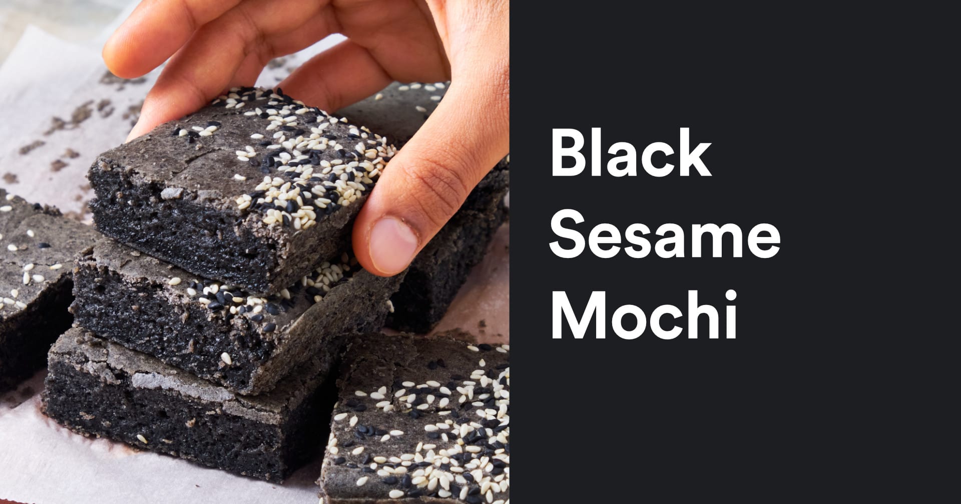 Black Sesame Mochi | Sweet, Chewy, and Nutty Dessert